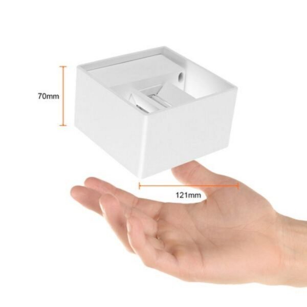 APLIQUE DE SOBREPONER EXTERIOR LED 7.5W CUADRADO – HLED-401/7.5W/30 – TECNOLITE - Imagen 2