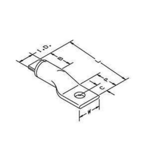TERMINAL BIMETALICA 3M 1 HUECO M8-5/16" 2 AWG - 3M
