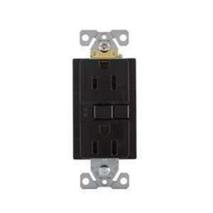 TOMA GFCI DE 15 AMPERIOS 125 VOLTIOS CON TAPA COOPER EATON - COOPER-EATON MGF15BK-SGF15BK