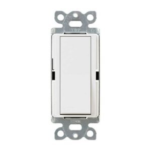 INTERRUPTOR LUTRON SENCILLO 15A FL/LED SIN TAPA - LUTRON CA-1PS-WH