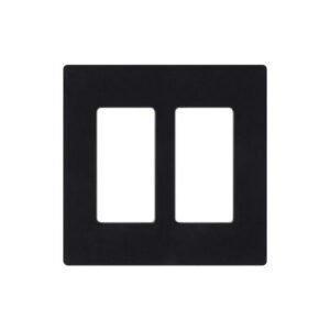 TAPA 2 VÍA PRESIÓN NG LUT- LUTRON CW-2-BL