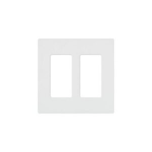 TAPA 2 VÍA PRESIÓN BL LUT- LUTRON CW-2-WH