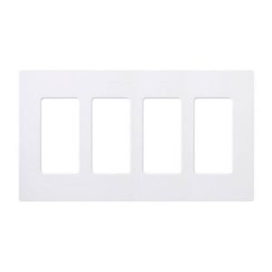 TAPA PARA PARED DE 4 POSICION DE PRESIÓN - LUTRON CW-4-WH