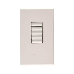 BOTONERA DE 5 CON PLACA DE INSERTAR - LUTRON QSWS2-5BN