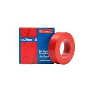CINTA AISLANTE 20M ROJA - PLYMOUTH