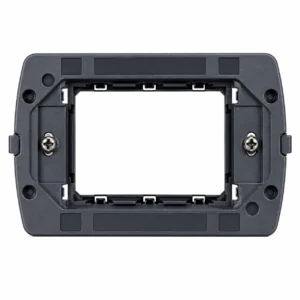 Soporte living negro Light 3 modulos air planos BTicino