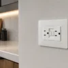 Toma Light gfci con polo 15A 3 modulos blanco BTicino ref. N4188GFG6