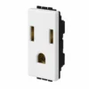 Toma Light sencilla con polo 1 modulo blanco BTicino