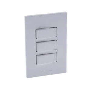 INTERRUPTOR TRIPLE 10A/127V ASTRAL BLANCO - CILES - PT144103-B