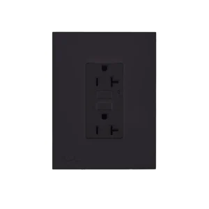 TOMACORRIENTE DOBLE GFCI 20A SPAZIO NEGRO MATE - CILES - PT144605NM