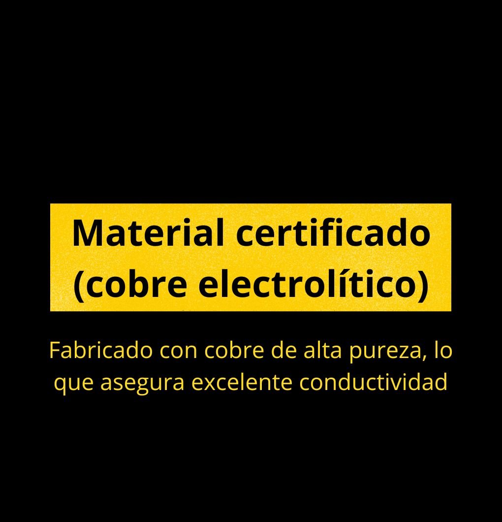 Cable de cobre desnudo 7 hilos calibre 6