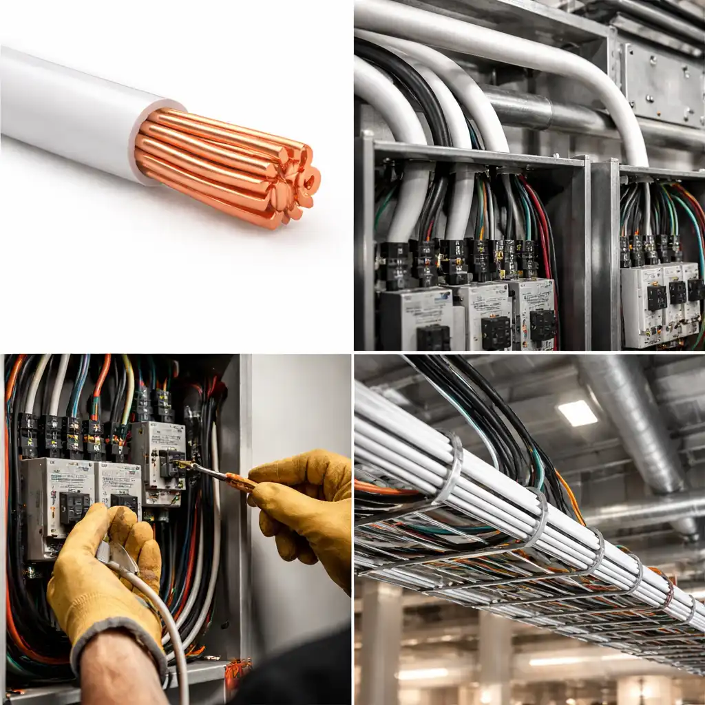 Cable de cobre aislado no 8 AWG THHN color blanco metro Prysmian - Procables ref. 31353149902C