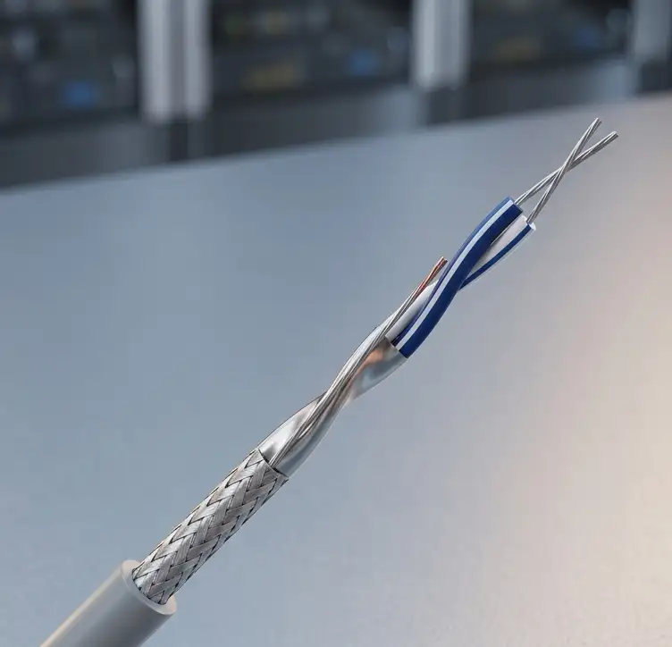 Cable modbus RS485 4X(2X24) con 24D fo-mall-cu90% sfUTP-fr-PVC 120ω am Teldor