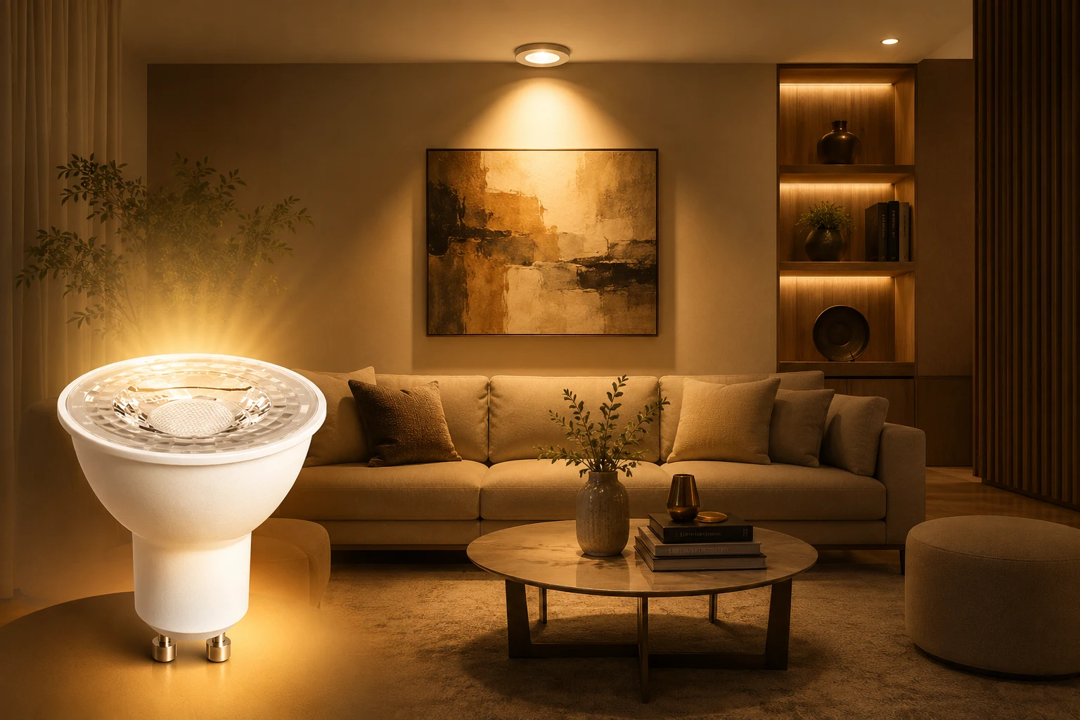 Bombillo Led Gu10 Dimerizable Potencia De 7 Vatios Temperatura De Color 3000 Grados Kelvin Tecnolite
