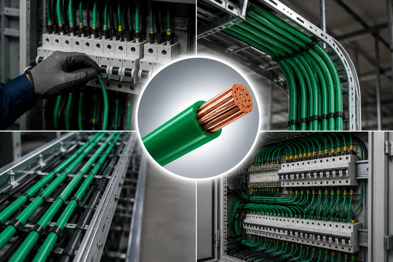Cable Thhn-2 Tc 7H Cu Prc 6 Verde Prysmian - Procables Ref. 31353169905C 