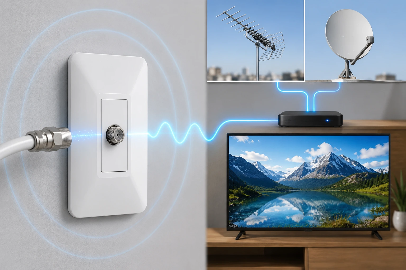 Toma Elit Coaxialial Tv Blanco - Legrand 684052 