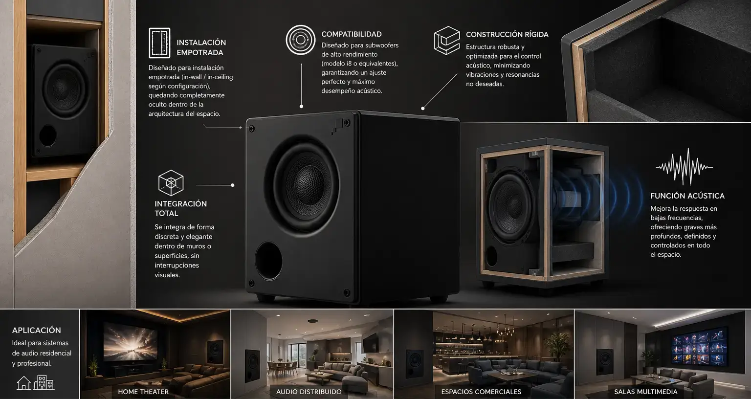 subwoofer i8 para altavoz de graves