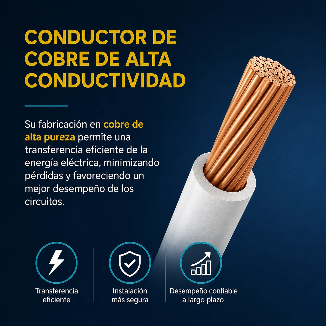Cable Thhn-2 Tc 7H Cu Prc 12 Bl