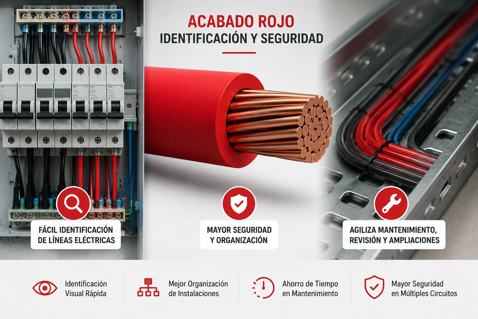 Cable Thhn-2 Tc 7H Cobre Prysmian - Procables 6 Rojo Ref. 31353169903C (
