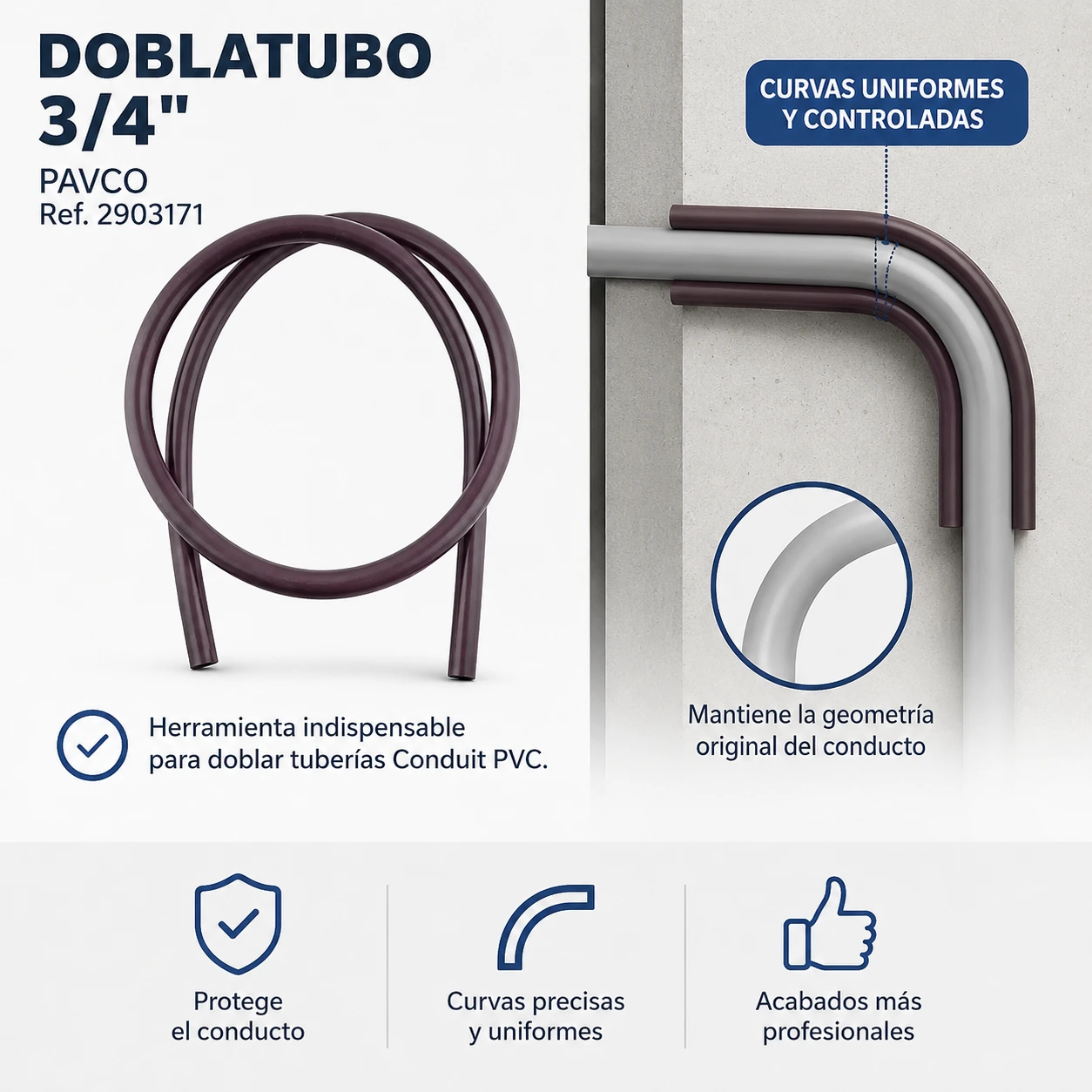 Caucho Doblatubo 3_4'' Pavco Ref. 2903171