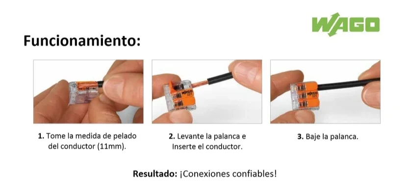 Conector Wago Pala Tras 24-12Awg 5Pol 