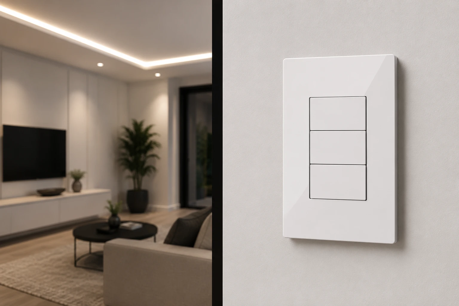 Interruptor Clickme Conm Triple Blanco Legrand Ref. 687623 