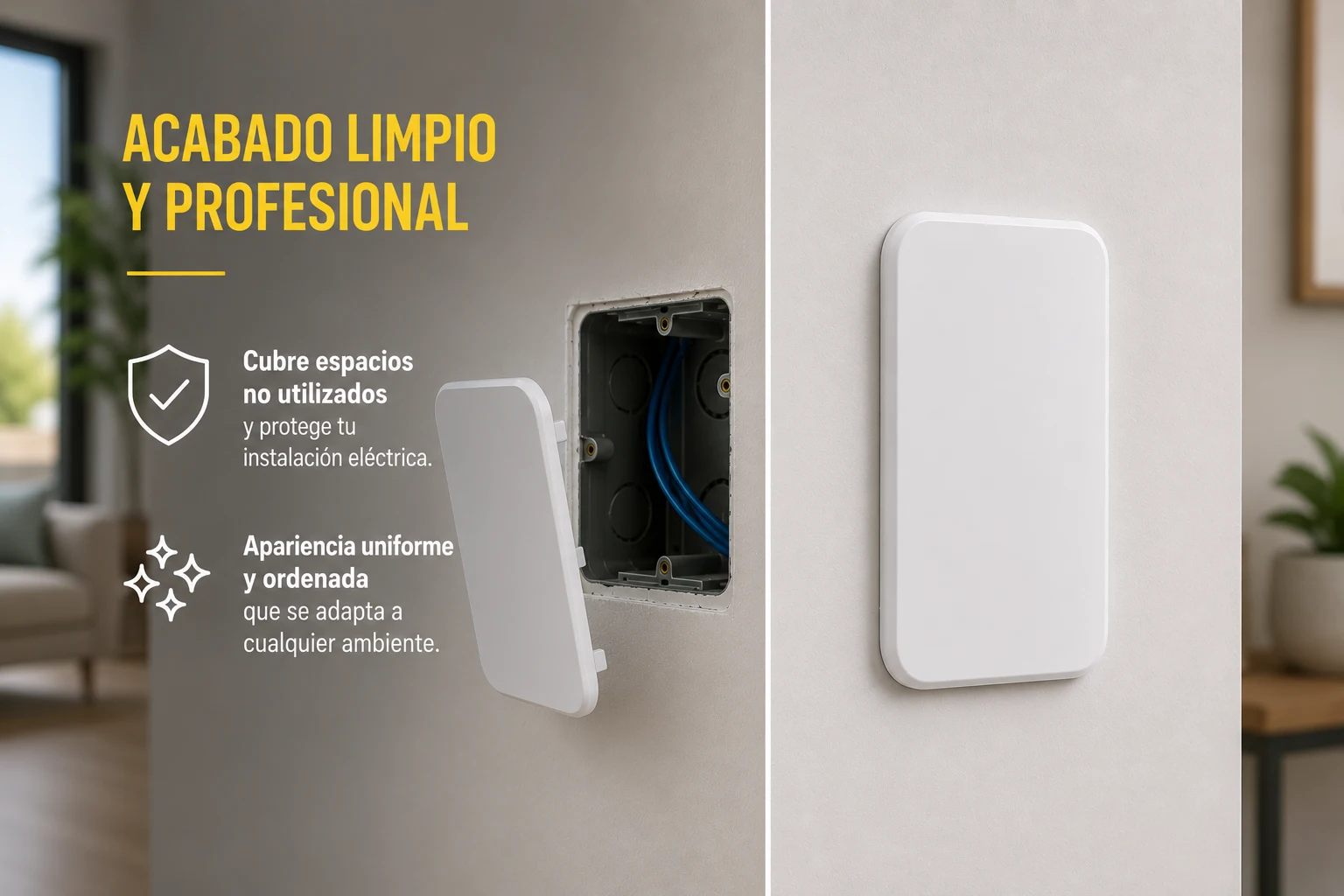 Placa Ciega Galica-2 Blanca Legrand Ref. Gl2-000B