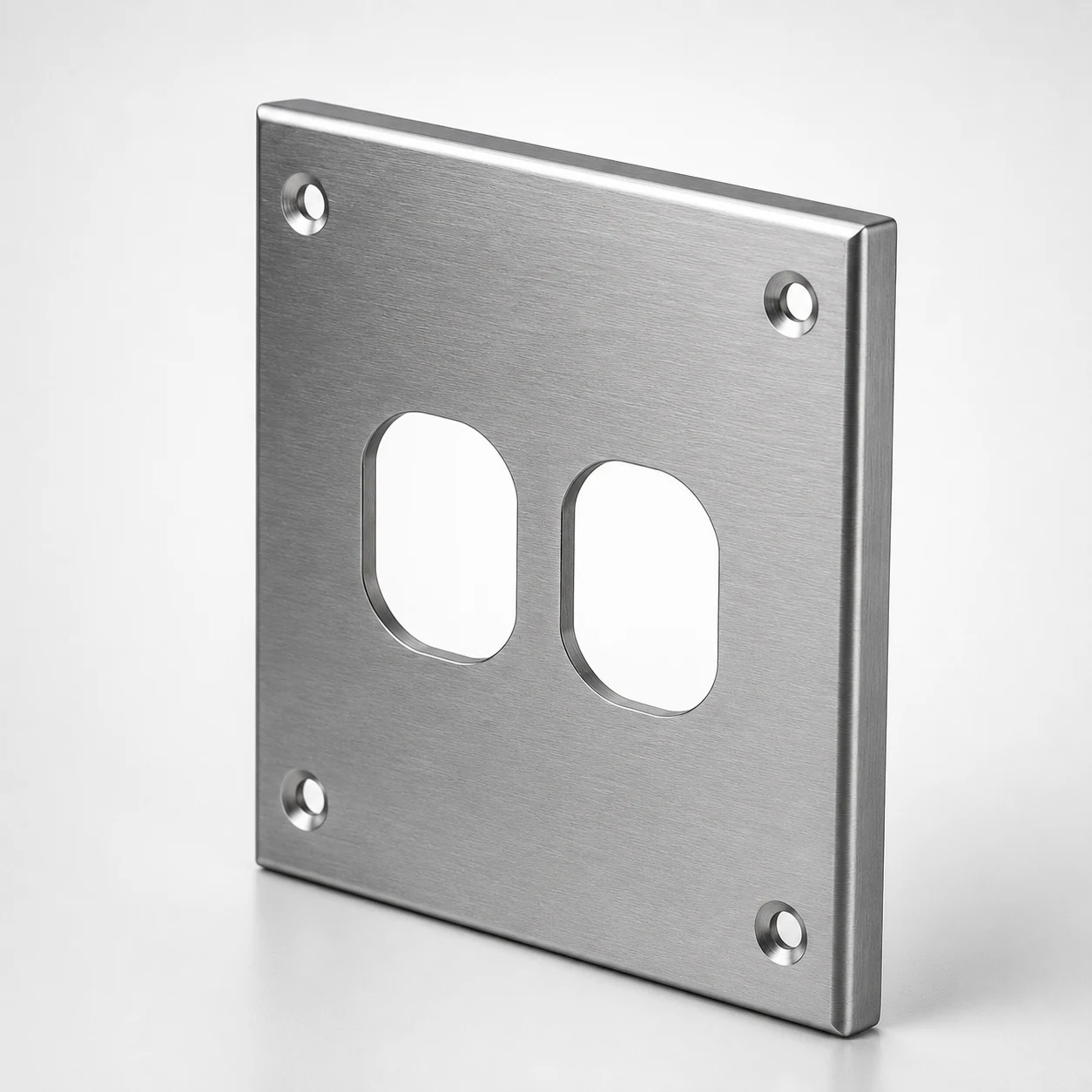 Tapa Metalica Lamina Toma Doble 2400 4X4_