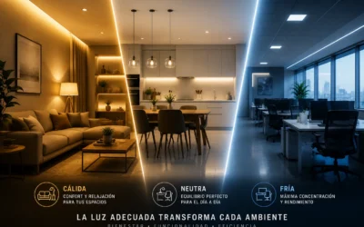 Temperatura de iluminación: cómo elegir la luz ideal para cada espacio