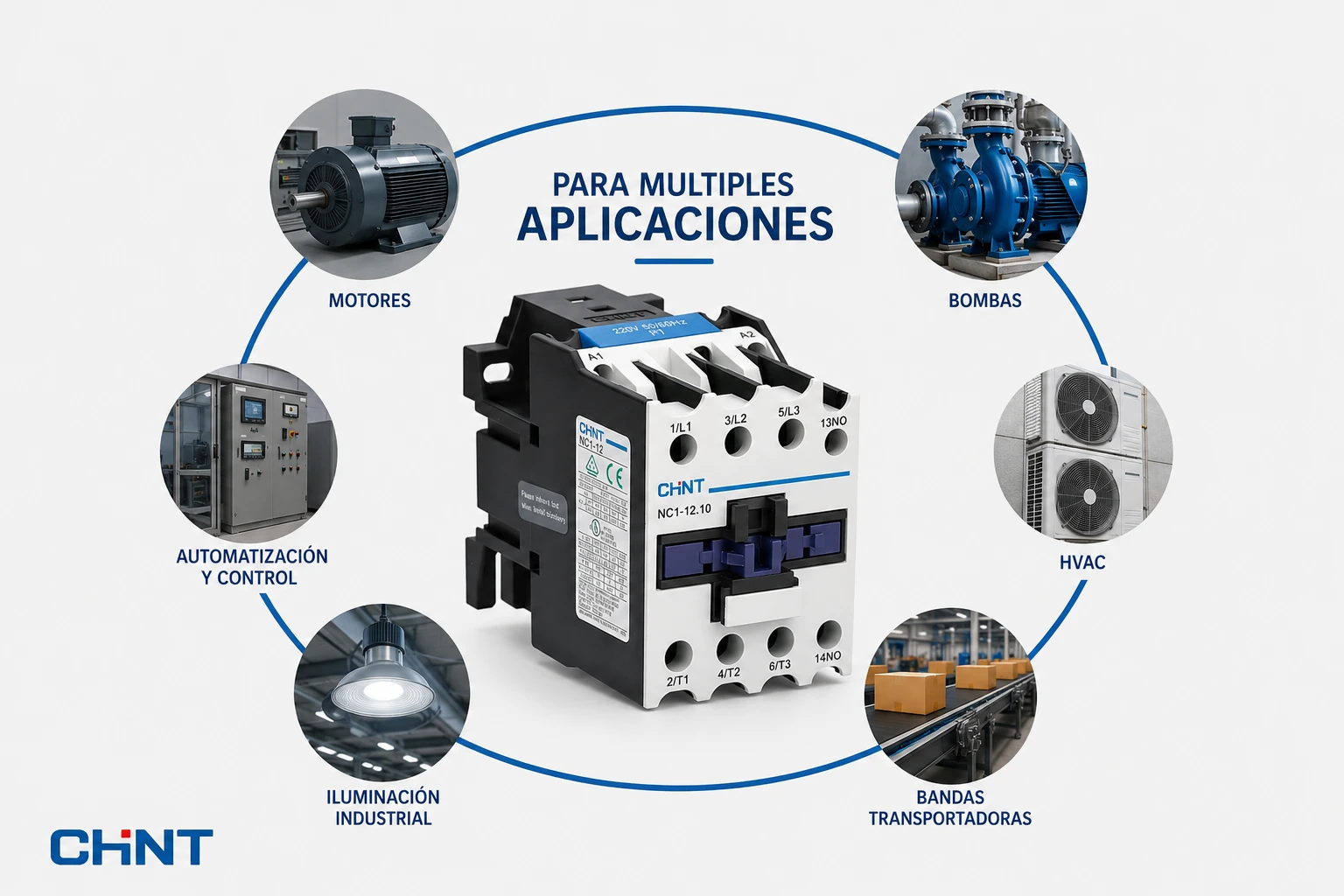 CONTACTOR CHINT 12Ac3-20Ac1 220V 1NA