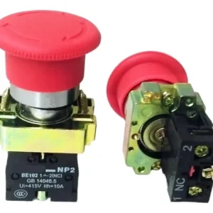 PULSADOR CHINT 22mm MET EMERG HONGO 40mm RETENC RJ