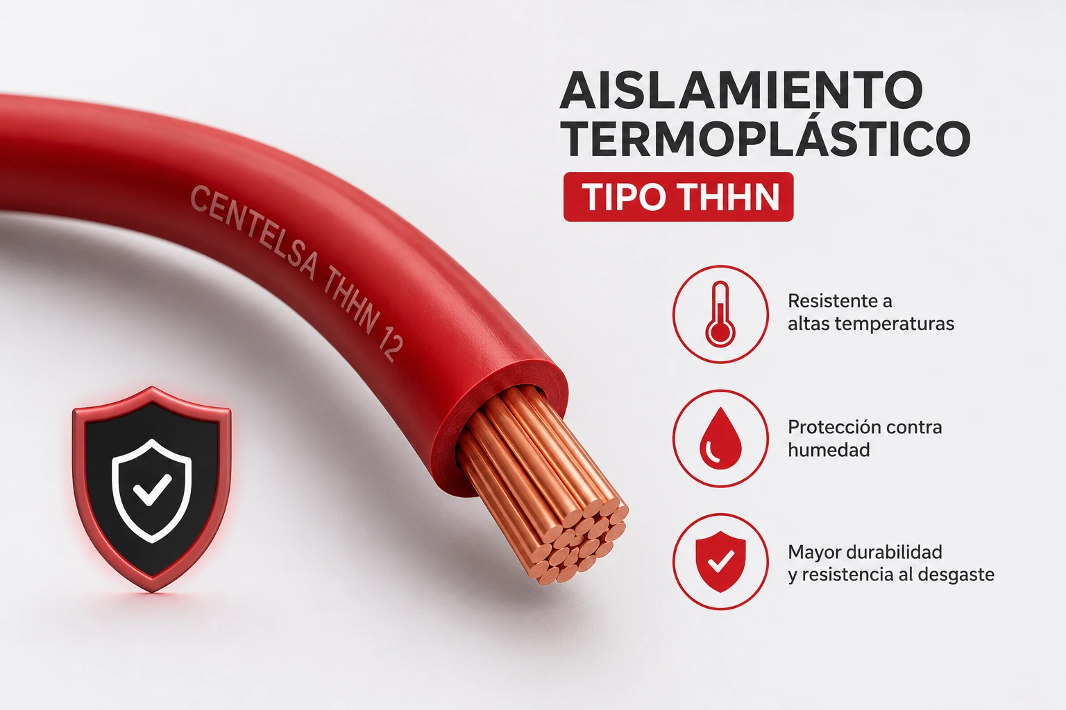 Alambre Thhn 12 Rojo Centelsa 200303