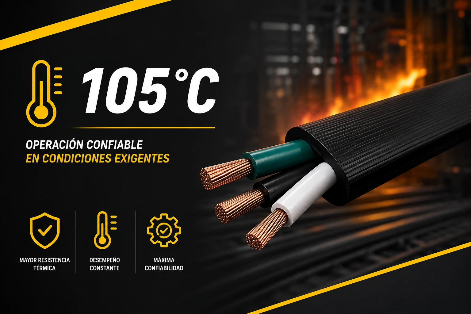 Cable Encauchetado Centelsa 600V 105C Tc-Sr 3X10 Centelsa 209404