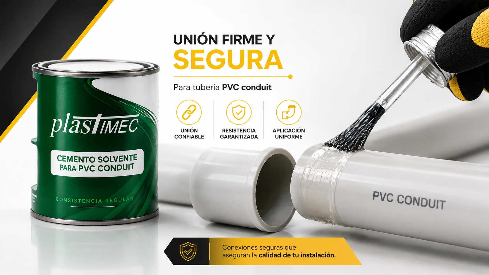 Soldadura Pvc Conduit Plastimec 1/4 Gl Sec 2Hr Plastimec C-12