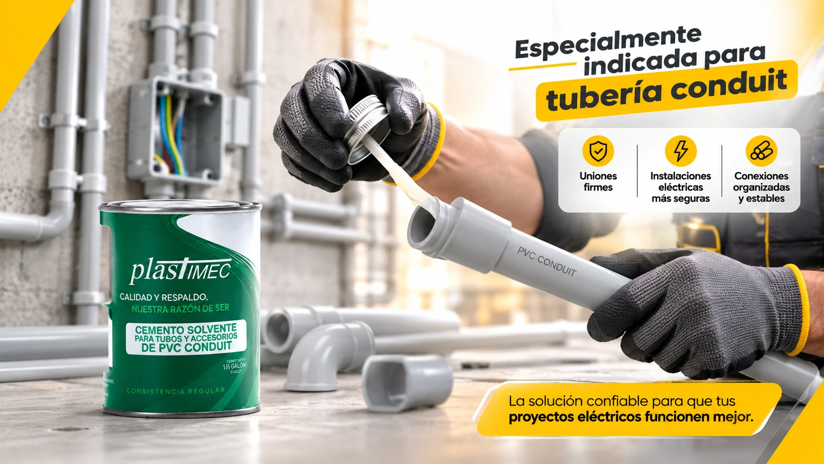 Soldadura Pvc Conduit Plastimec 1/4 Gl Sec 2Hr Plastimec C-12