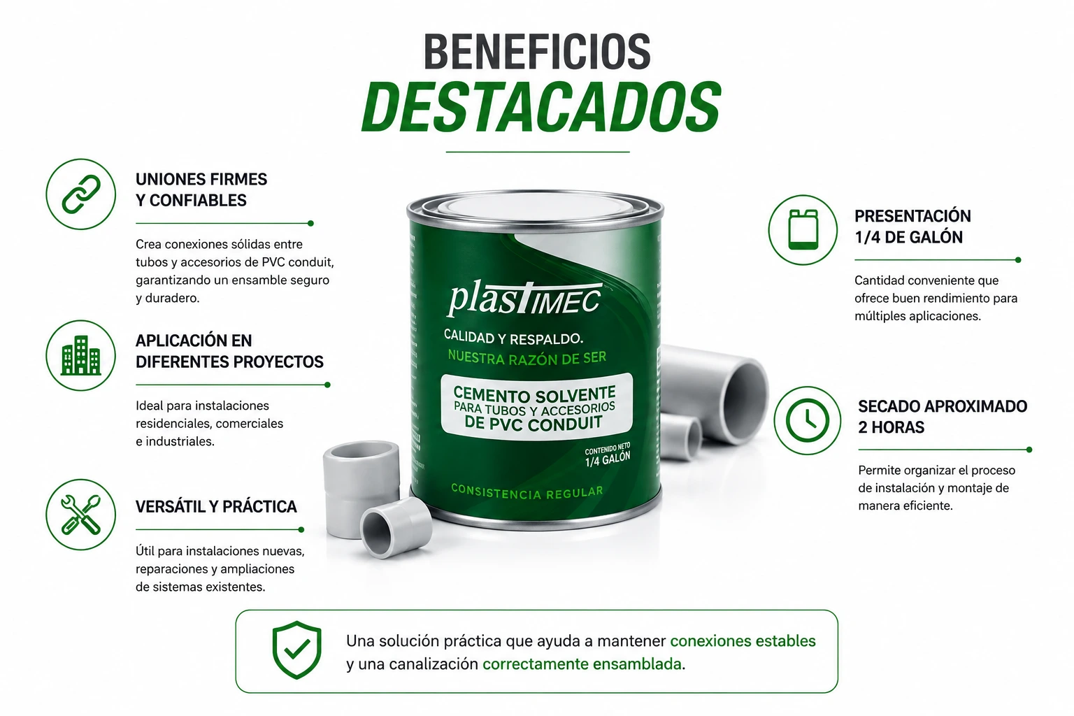 Soldadura Pvc Conduit Plastimec 1/4 Gl Sec 2Hr Plastimec C-12