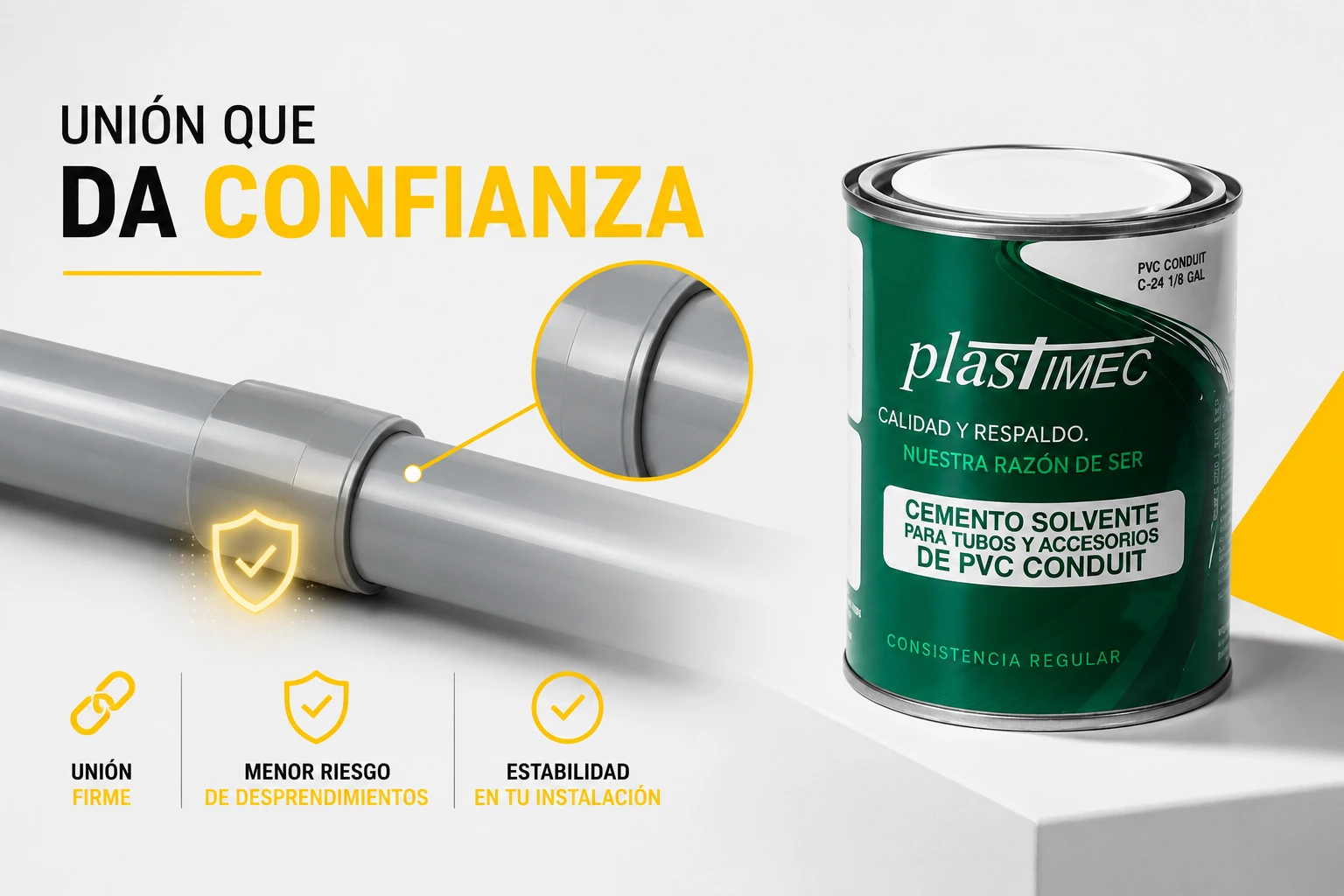 Soldadura Pvc Conduit Plastimec 1/8 Gl Sec 2Hr Plastimec C-24