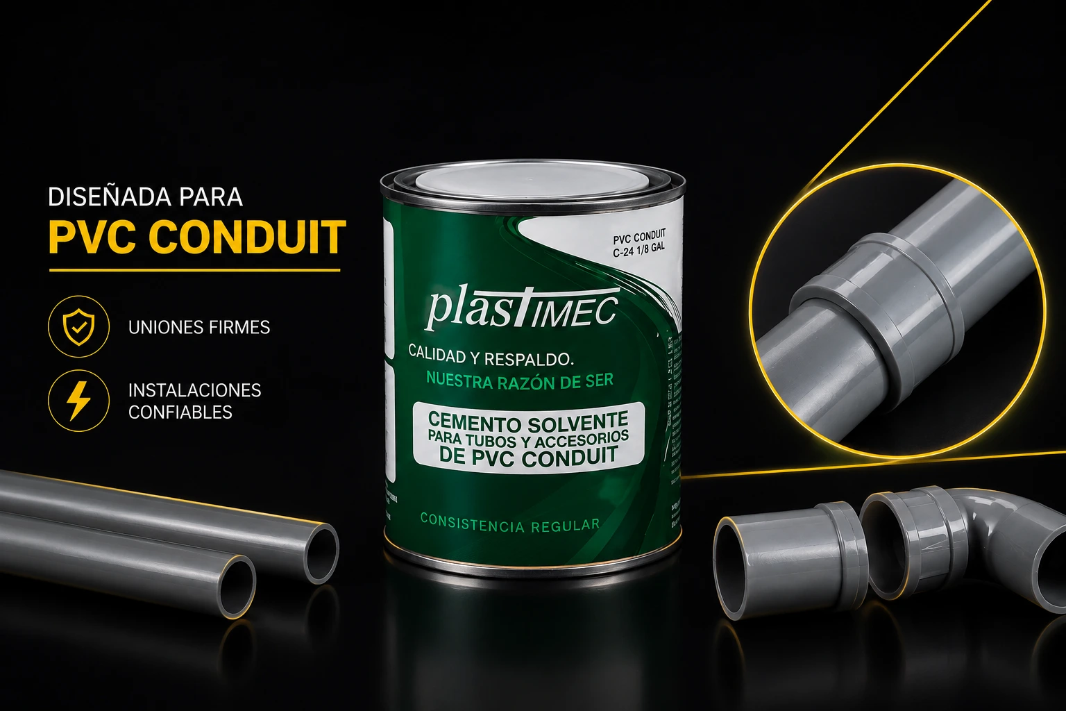 Soldadura Pvc Conduit Plastimec 1/8 Gl Sec 2Hr Plastimec C-24