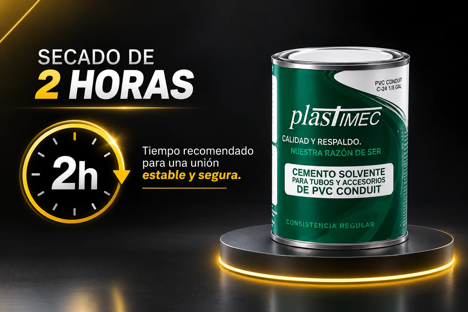 Soldadura Pvc Conduit Plastimec 1/8 Gl Sec 2Hr Plastimec C-24