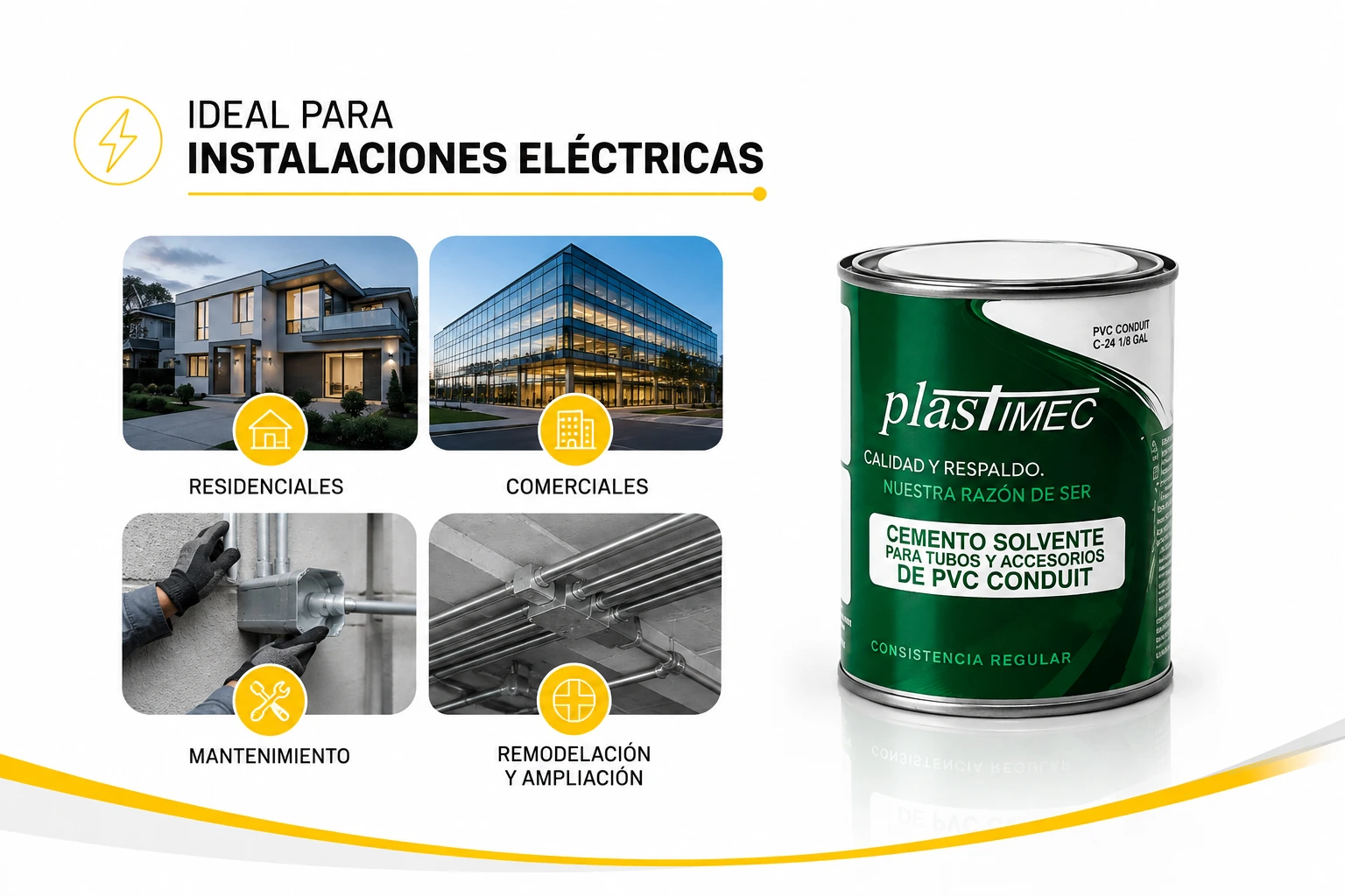 Soldadura Pvc Conduit Plastimec 1/8 Gl Sec 2Hr Plastimec C-24