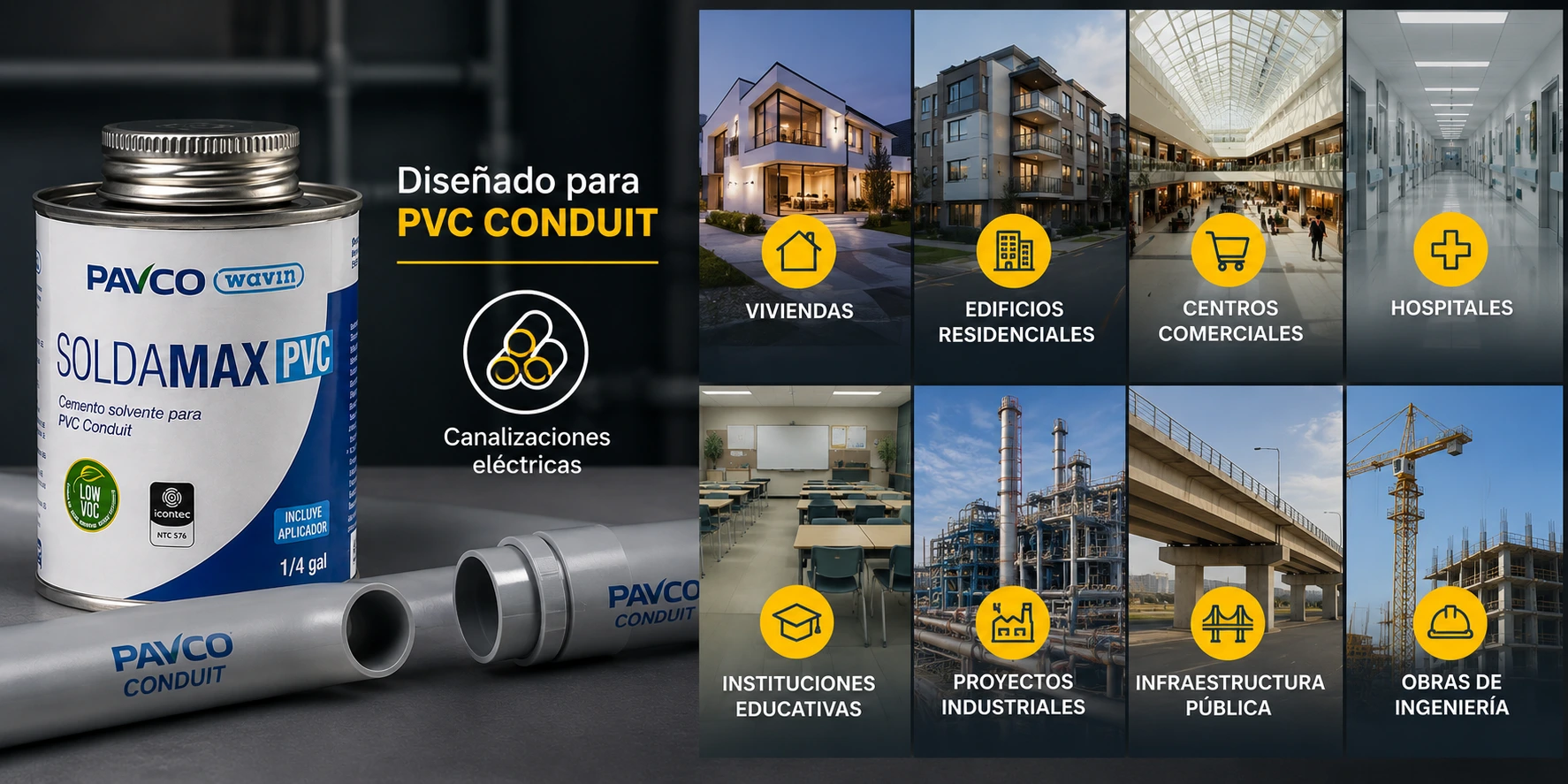 SOLDADURA PVC CONDUIT PAVCO 1_4 GL SEC 5min