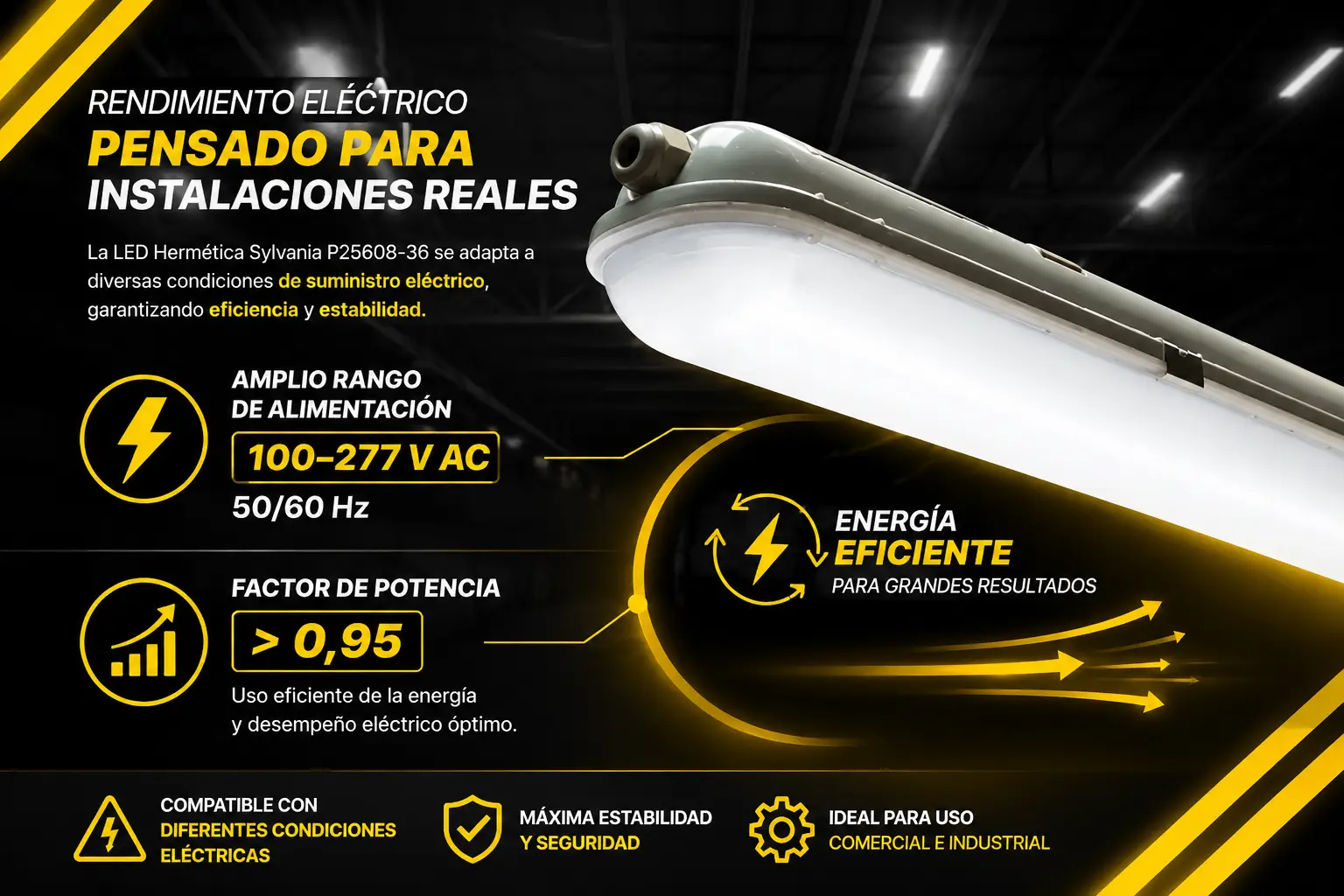 Led Hermética 36W- P25608-36 Sylvania