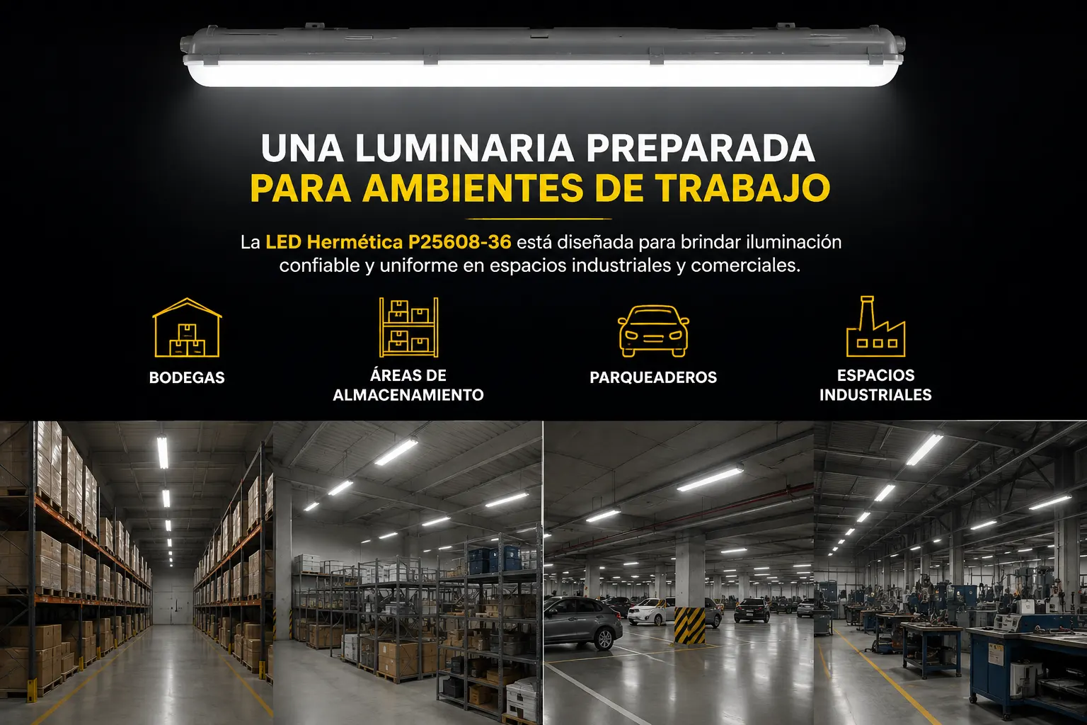 Led Hermética 36W- P25608-36 Sylvania