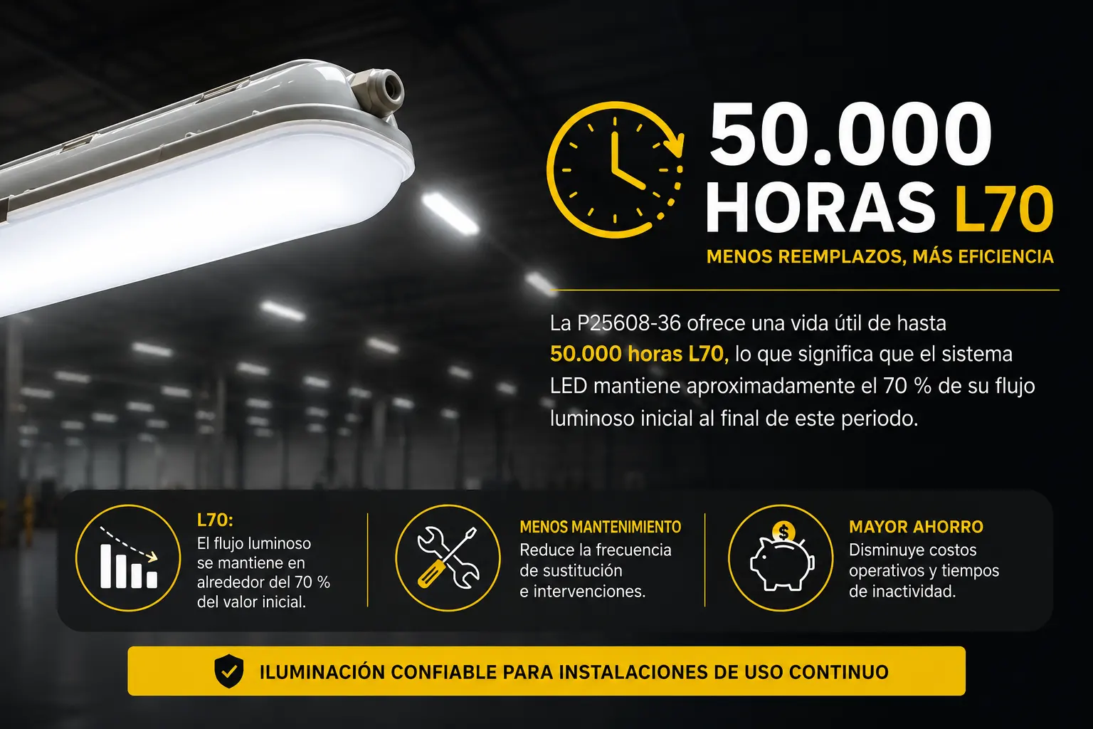  Led Hermética 36W- P25608-36 Sylvania 