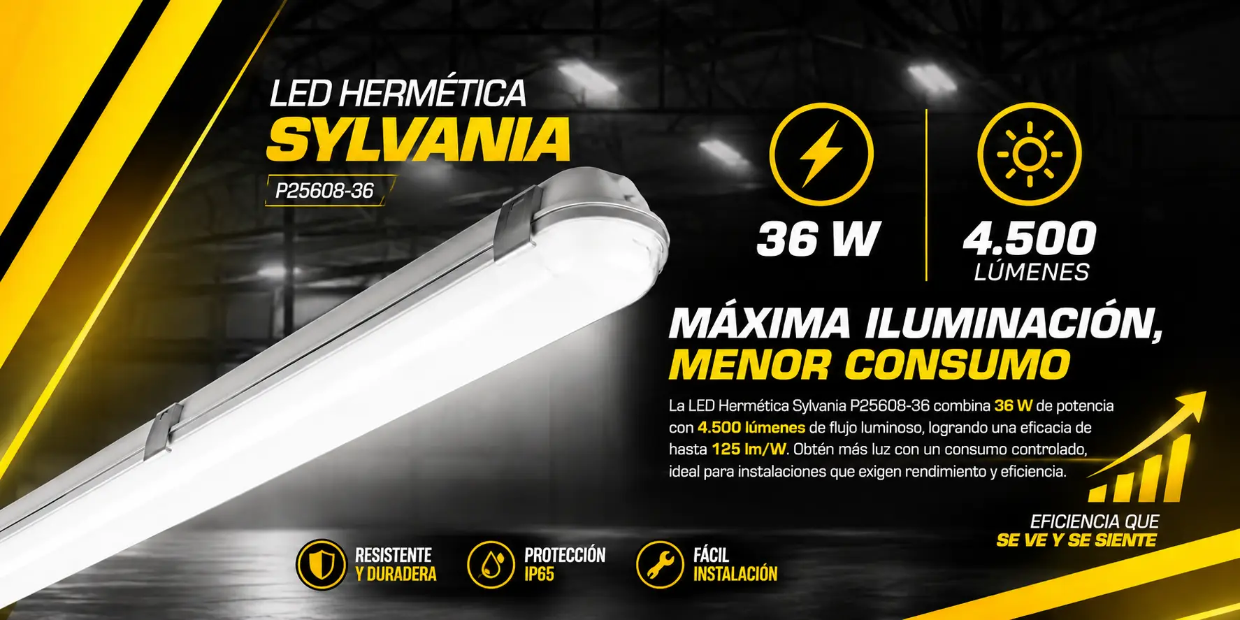 Led Hermética 36W- P25608-36 Sylvania
