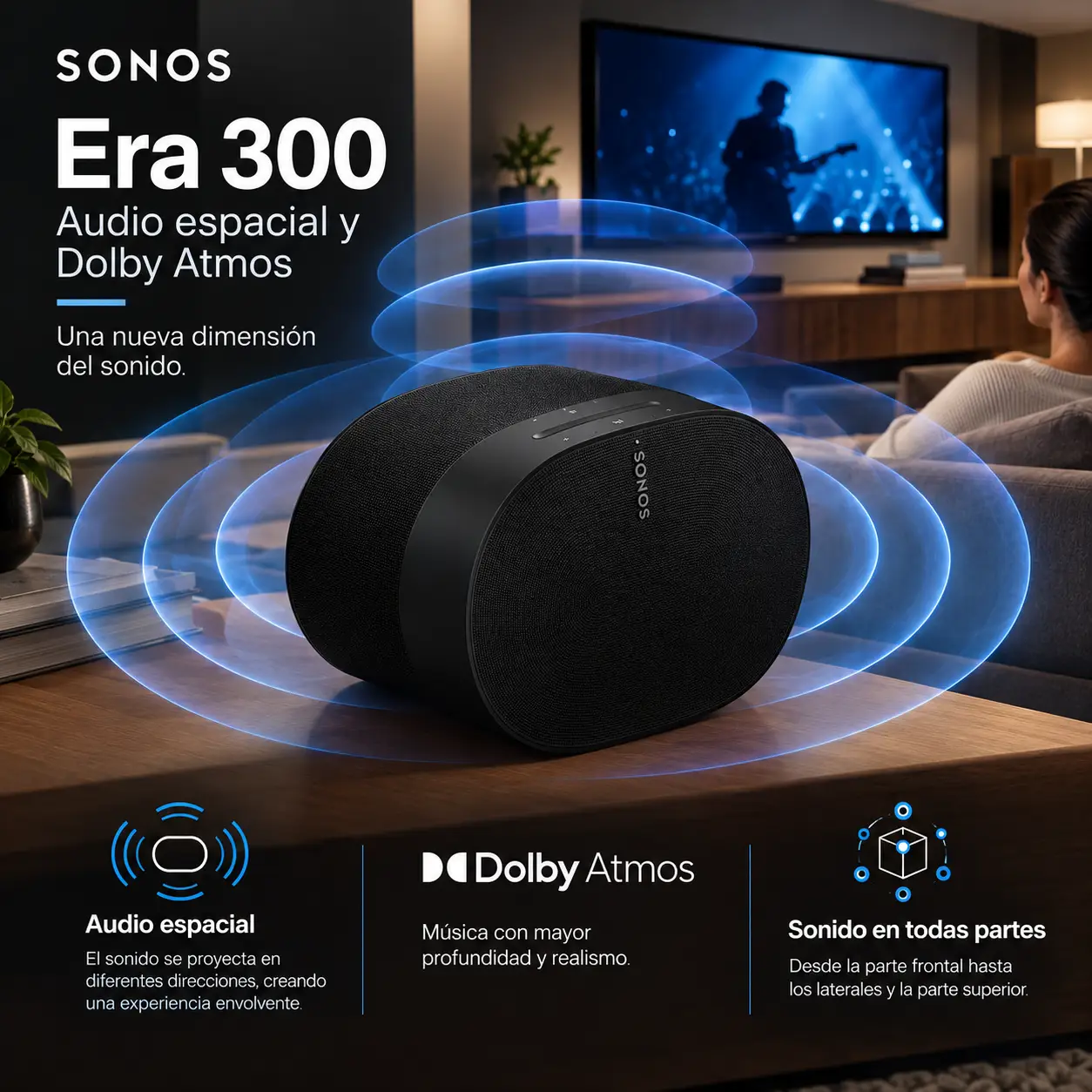 Sonos Era 300 Negro