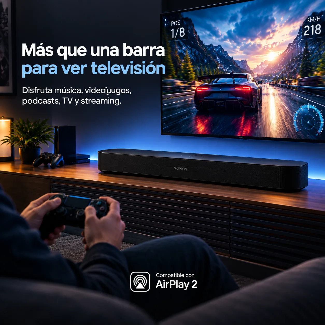 Sonos Beam Gen2 Barra De Sonido Para Tv
