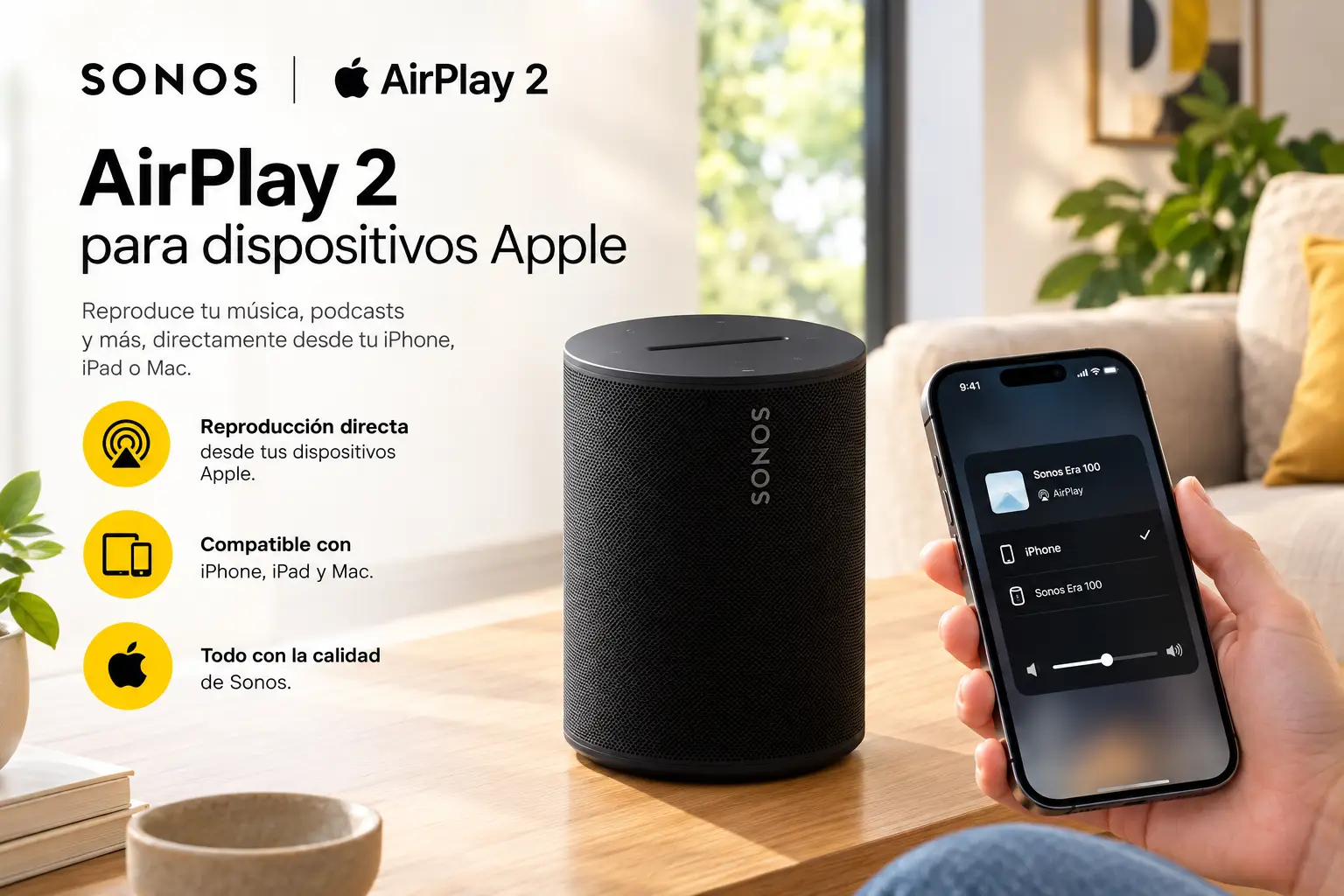 Sonos Era 100 Negro