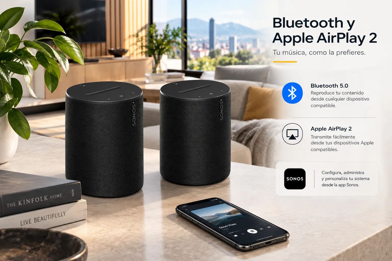 Sonos Era 100 Pro (Par) Negro