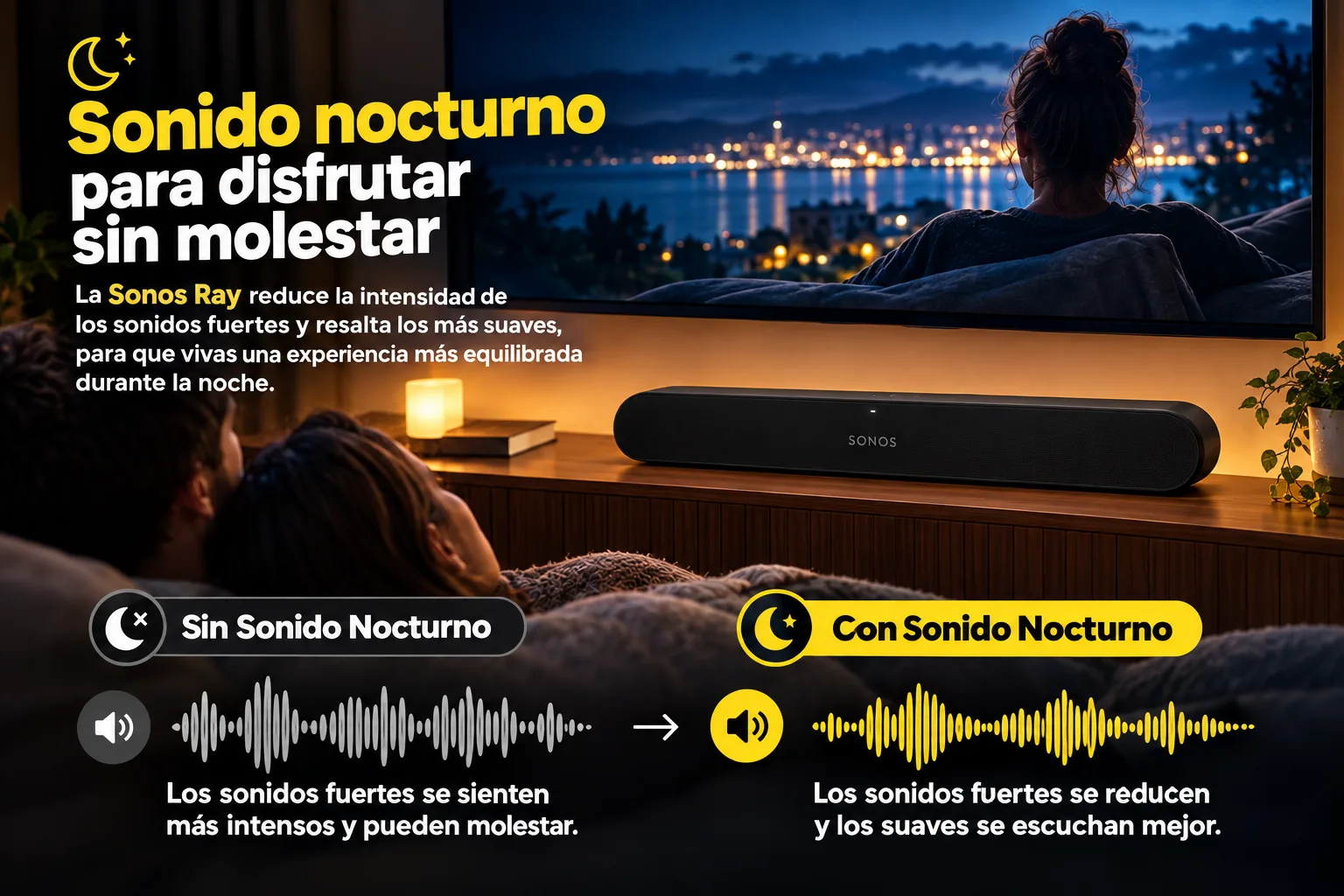 Sonos Ray Barra De Sonido Mini Para Tv